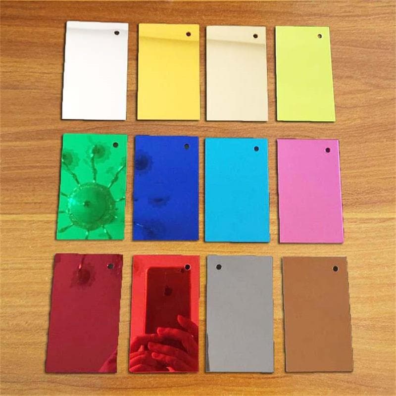 Mirror acrylic board double-sided mirror semi-transparent mirror panel with back adhesive PET PS PC silver mirror pressure-resistant transparent lightbox