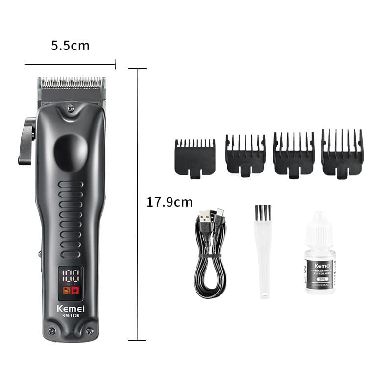 KEMEI New LCD Digital Display Electric Hair Clipper Trimmer, New Design, Home Use, Fast Charging Hair Clipper