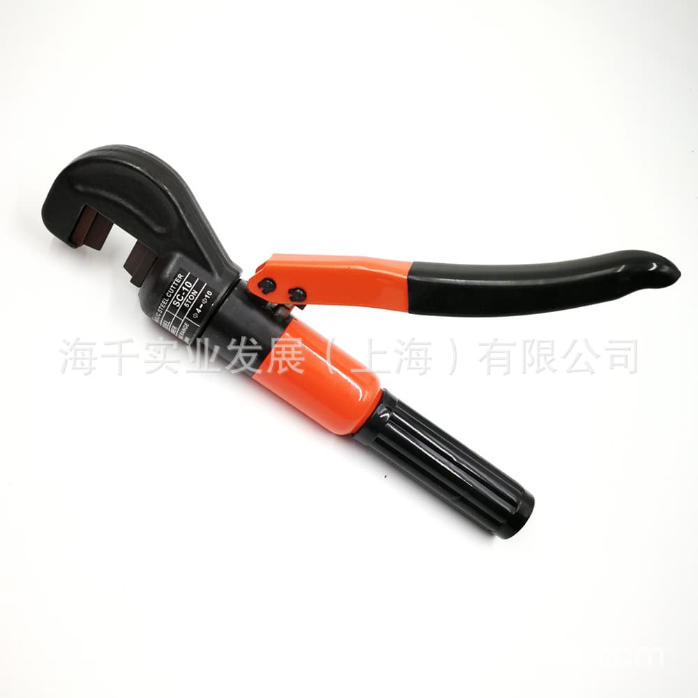 Portable Hand-Held Hydraulic Rebar Cutter SC-10, Construction Rebar Cutting Tool for Diameters Below 10mm