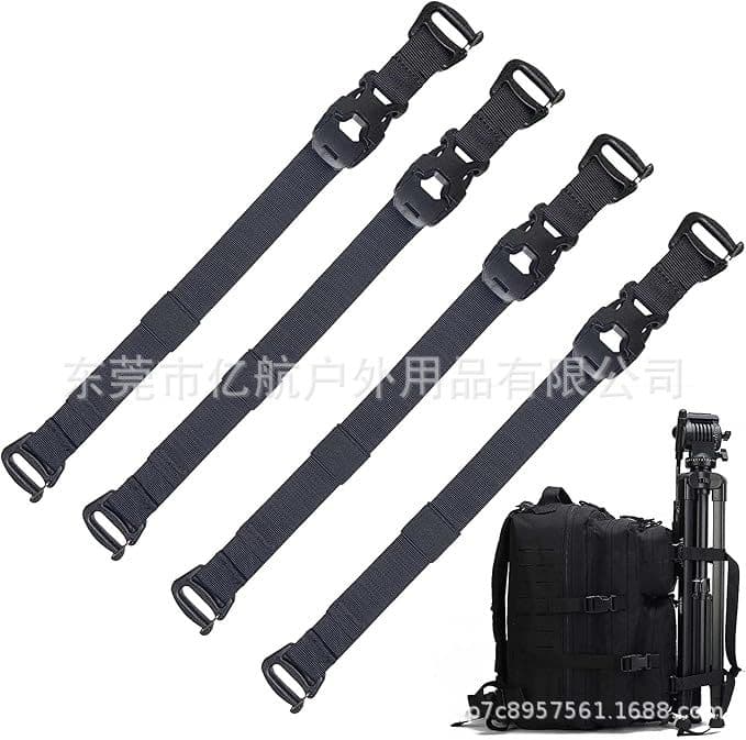 Cross-border Outdoor Luggage Straps Travel Gear Adjustable Buckle Fixed Packing Straps Tactical Backpack Straps
