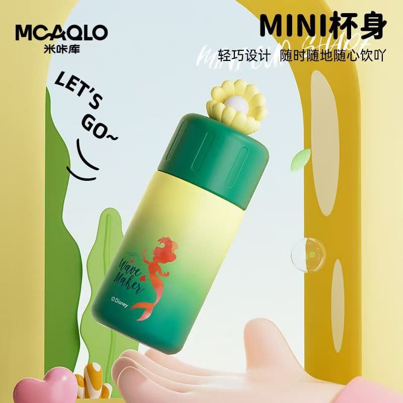 Disney Cartoon Children's Portable Insulated Stainless Steel Water Cup Mini Straight Drink Cup Student Thermos Cartridge Cup