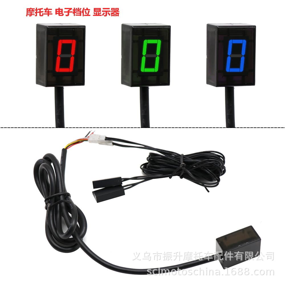 New Motorcycle Modification Accessories Universal LED Gear Position Indicator ATV Digital Display Electronic Gear Display