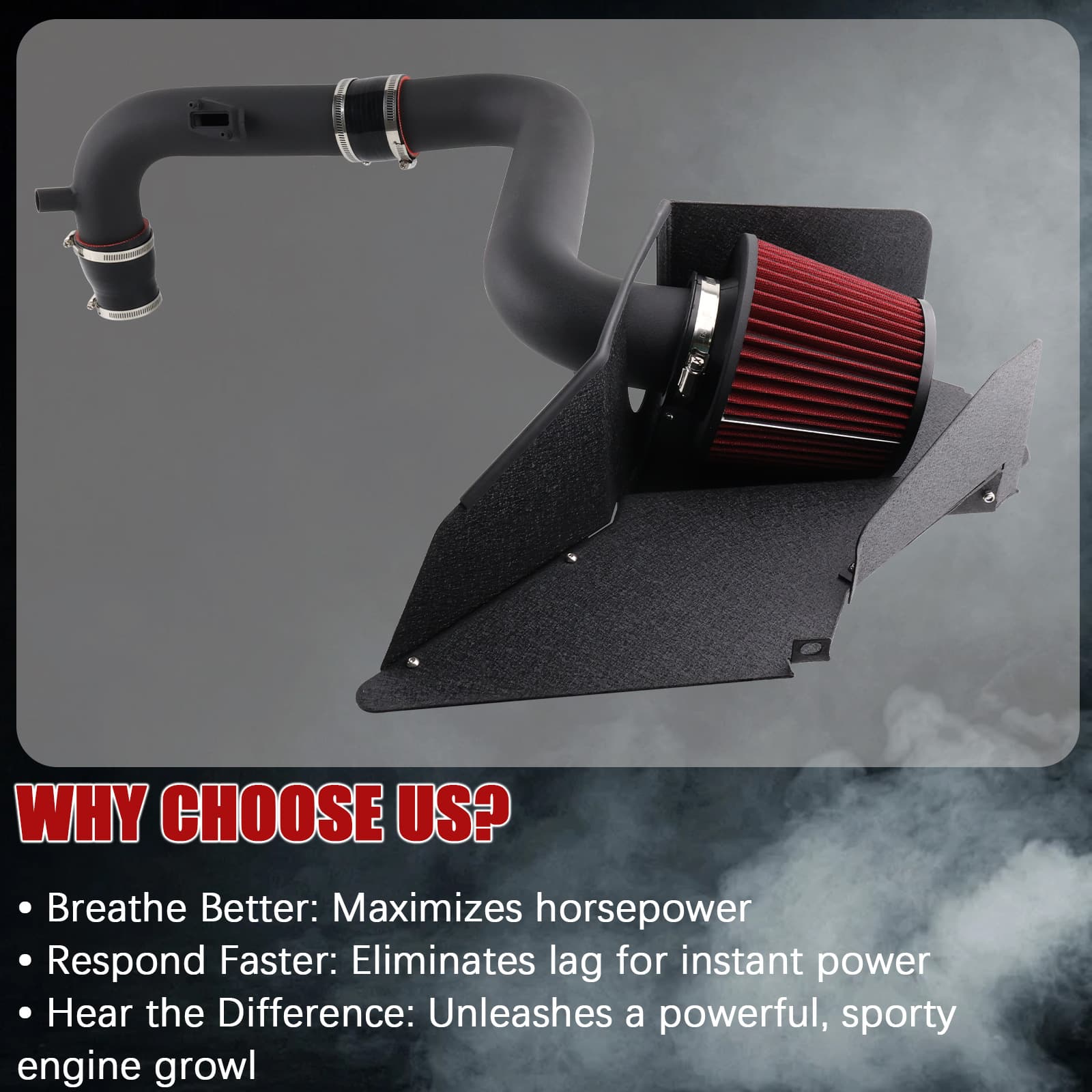 High Flow Intake Kit Compatible with Volkswagen Golf Audi A3/S3 Seat Leon 2.0T
