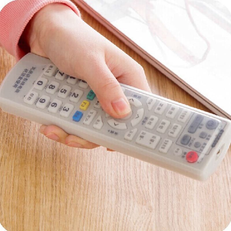 Silicone remote control cover for home use, air conditioner, and TV; protective cover for remote controls; dustproof, waterproof, and transparent.
