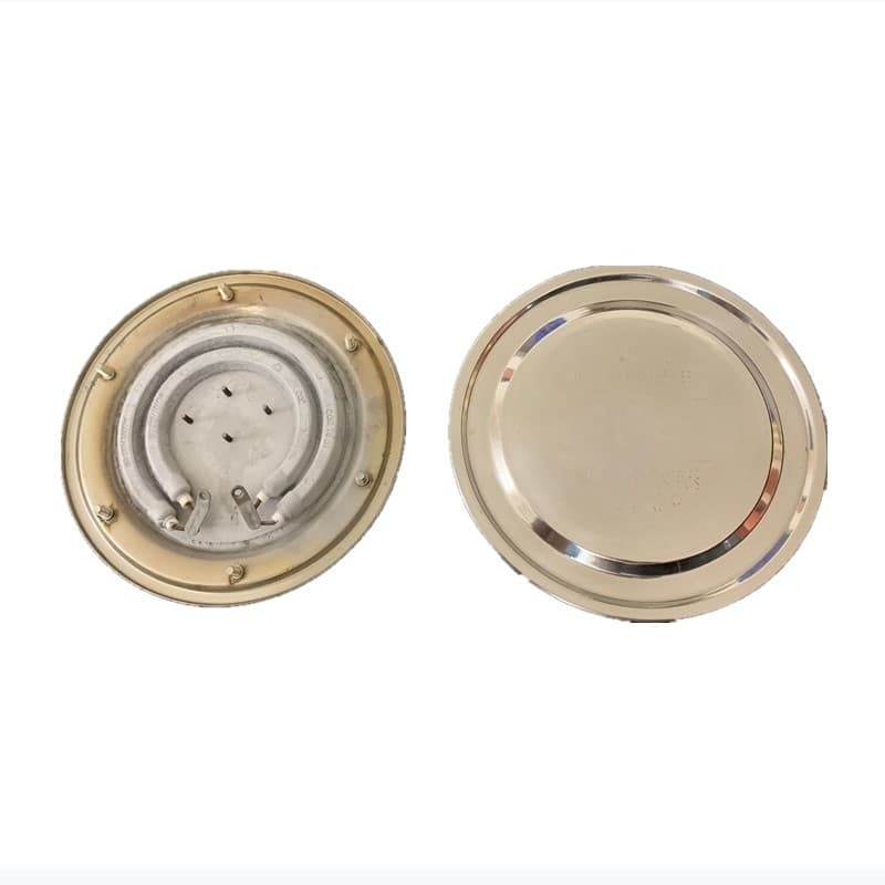 Stainless steel electric water heater, heating plate, bottom heating plate, heating element, 1800W, 1500W, 1800W