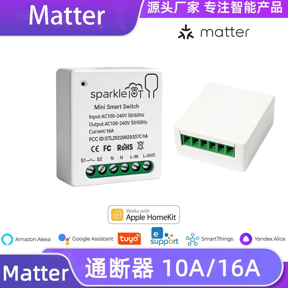 Cross-border Matter switch HomeKit Alexa voice 16A remote control Google Assistant