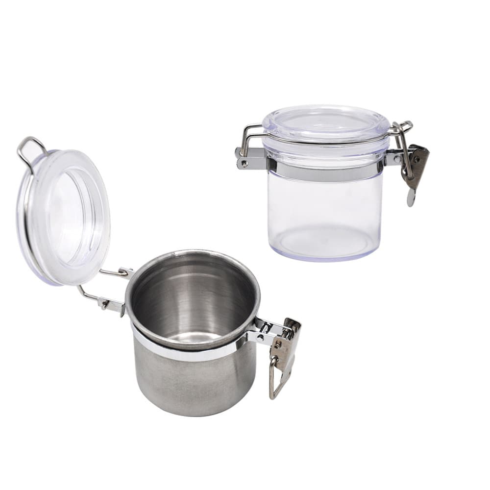 New Tobacco Storage Jar, Thickened Vacuum Container, Acrylic/Stainless Steel Sealed Jar, Moisture and Leak Proof