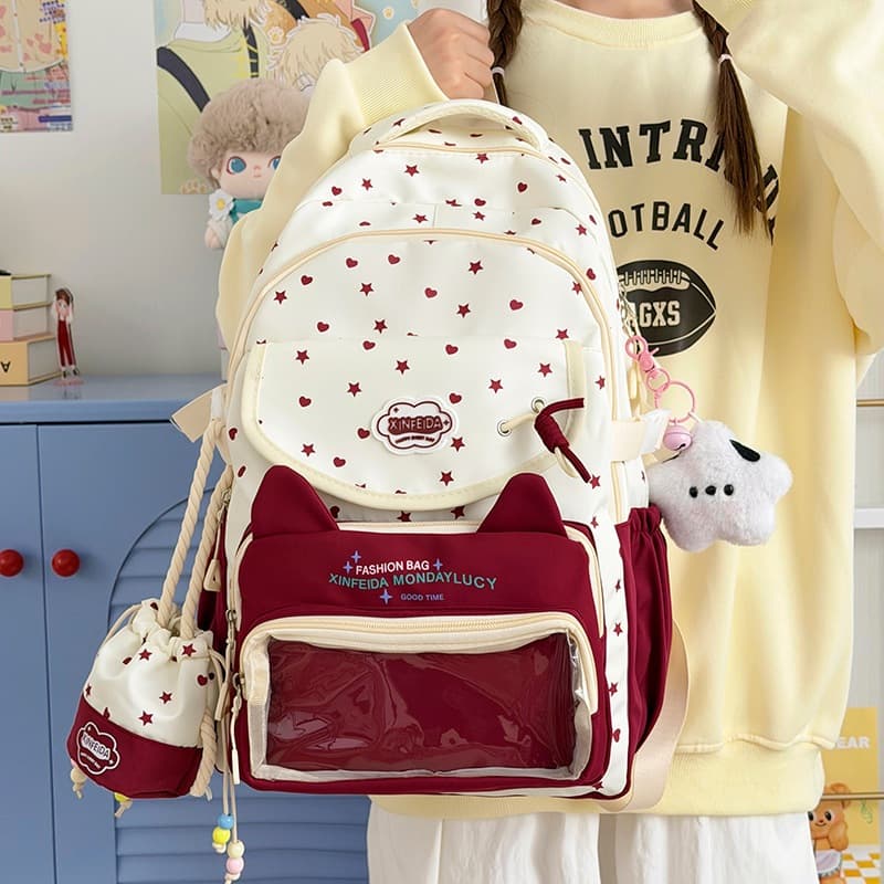 High-Capacity Stylish Backpack for School Girls, Middle and High School Students, College Women, Travel Backpack