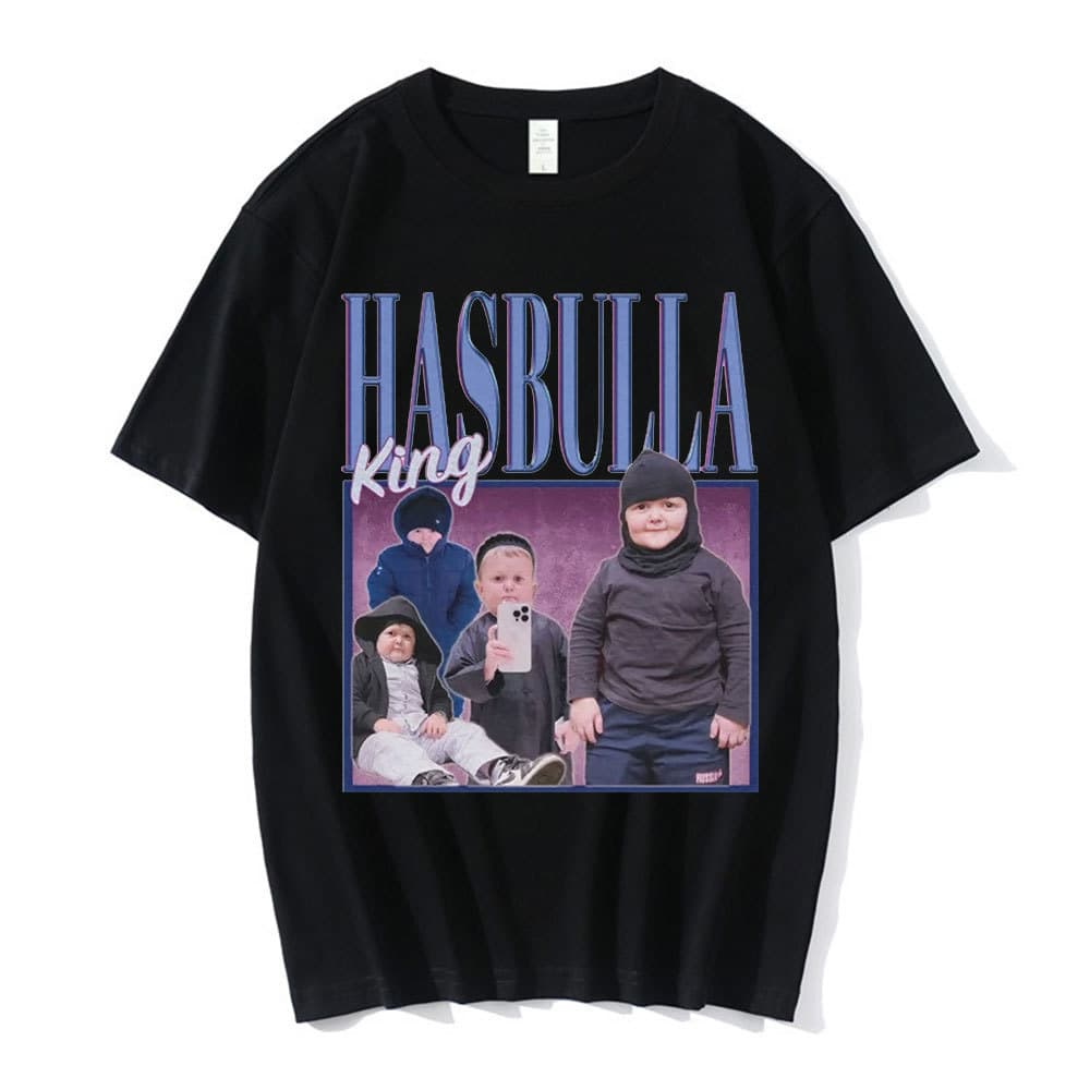 Hasbulla Fighting Meme T Shirt Men Women Mini Khabib Blogger