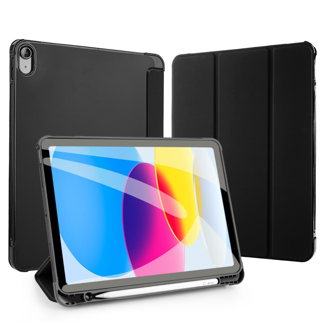 iPad Case 10.2 Inch Silicone Soft Shell Mini Full Coverage Anti-Drop 10.9 Cellular with Pen Slot iPad Protective Case