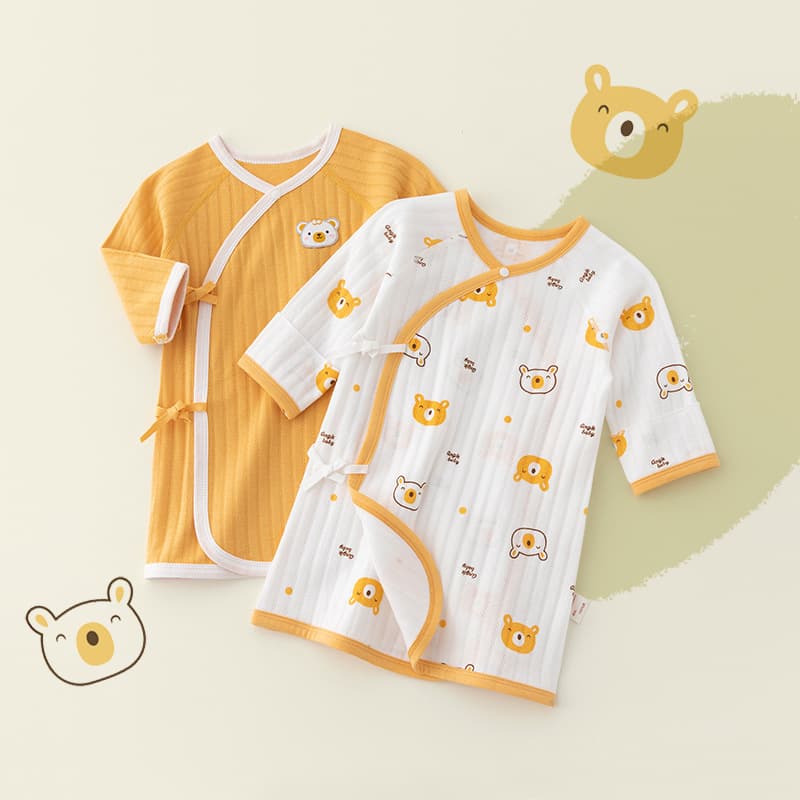 Newborn Baby Sleep Gown, Seamless Baby Sleep Dress for Boys and Girls, Pure Cotton Spring/Autumn Anti-Kick Sleepwear, Children's Bathrobe, All-Season Universal