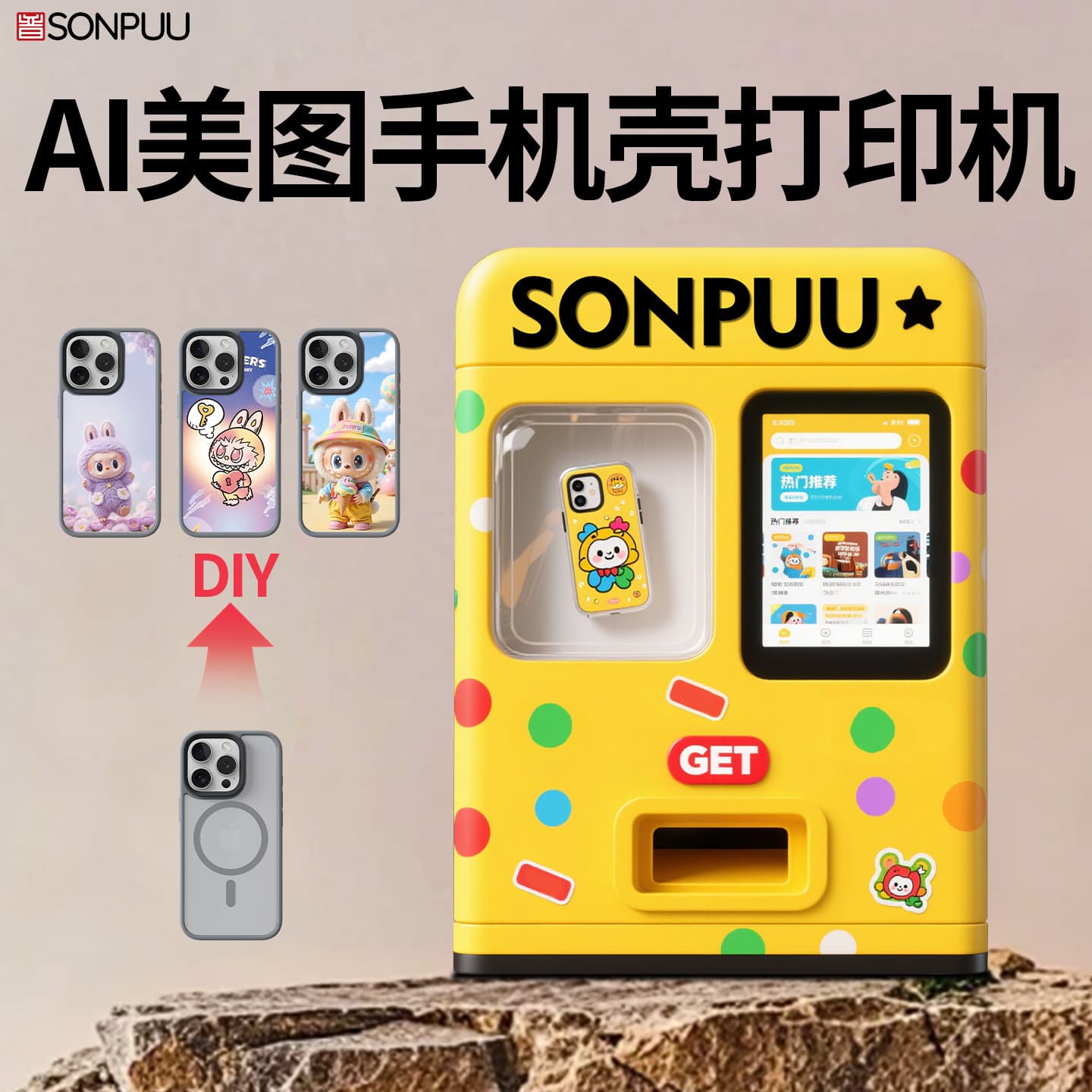 24-Hour Unmanned Self-Service UV Printer Small AI Fully Intelligent Scan Code Image Transfer Convenient Shared Vending Profit Machine