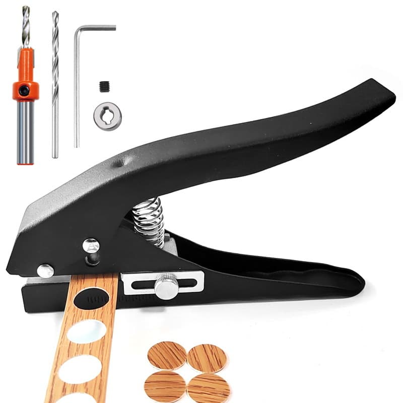 Woodworking Dowel Hole Locator Edge Banding Punch Plier Large Hole 15mm 14mm 12mm Punch Plier