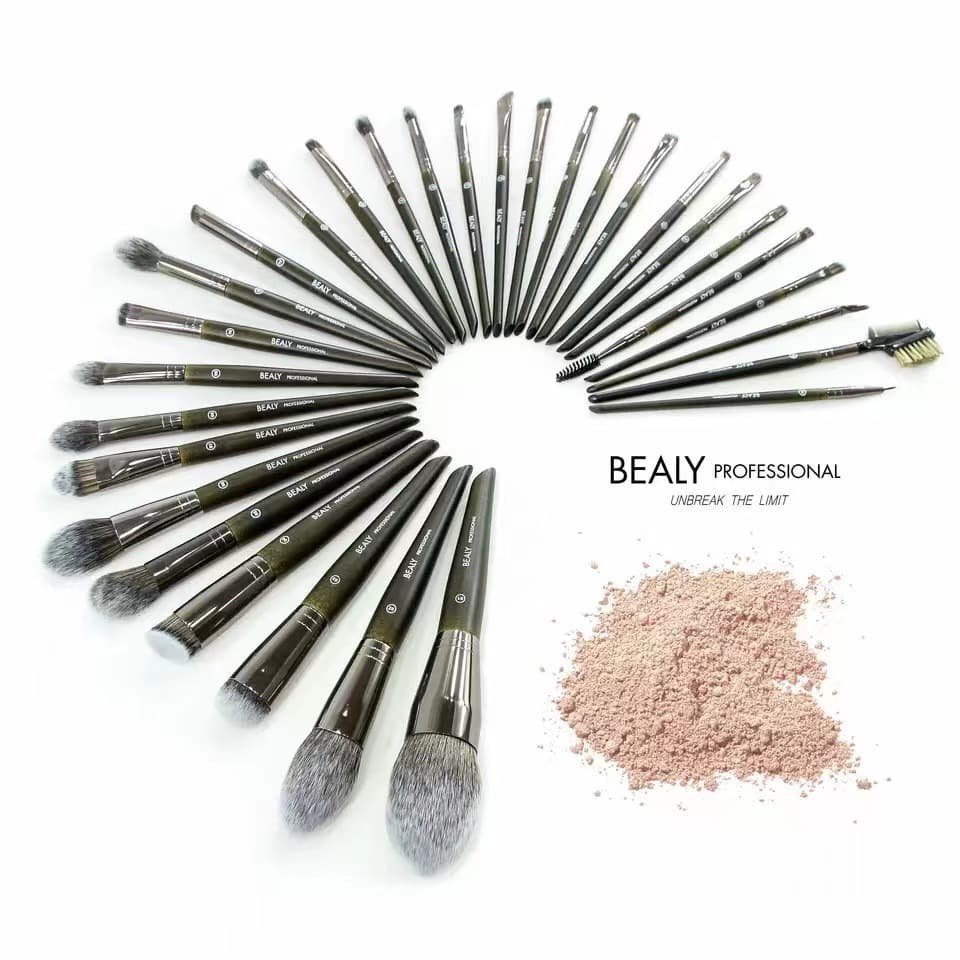 30-Piece Professional Brush Set, Powder Brush, Blush Brush, Under-Eye Shadow Brush, Highlighter Brush, Fan Brush, Custom Full Set Makeup Tools