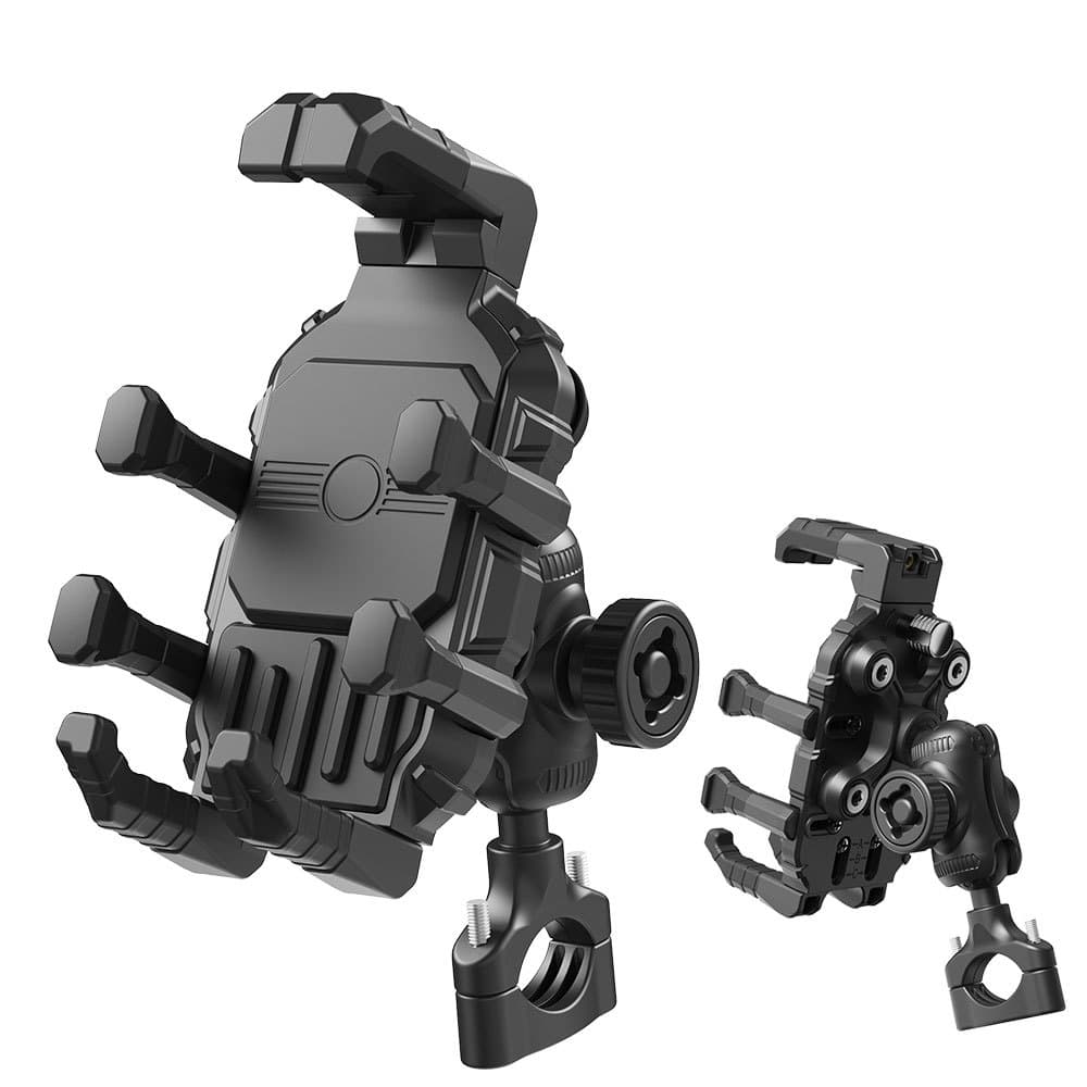 Rugged Phone Mount Octopus Motorcycle Phone Holder Swivel Shockproof Anti-Theft