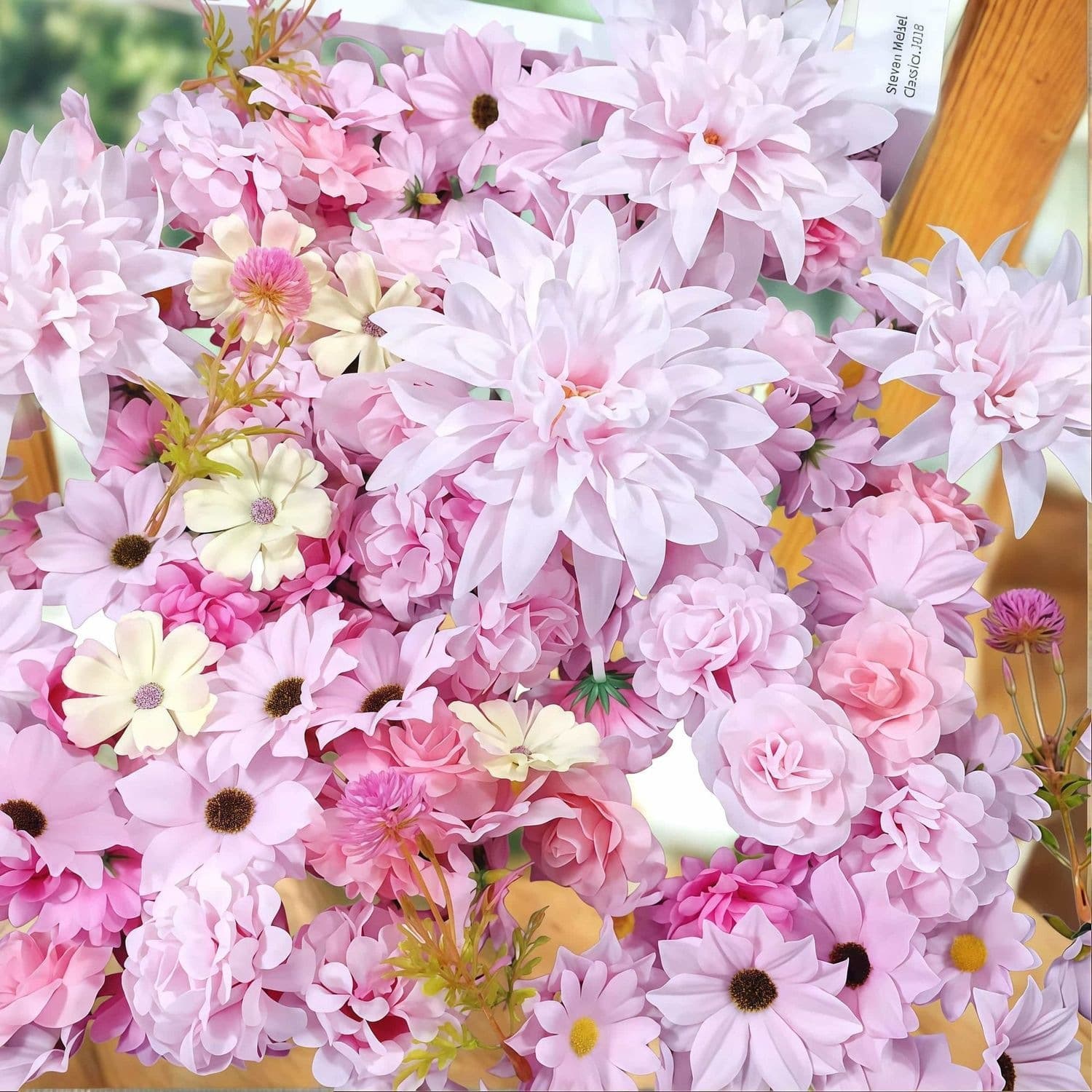 412cm Handmade Artificial Flower Wedding Garland Head Decoration DIY Silk Flower Hairpin Flower Material Headpiece Water Grass