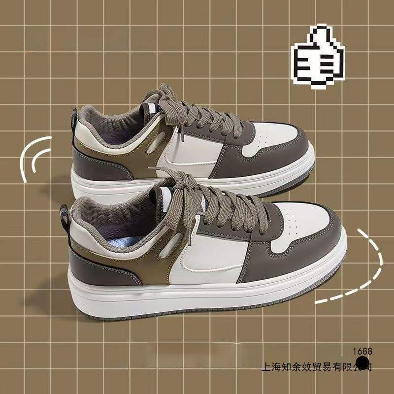 Men's shoes 2026 new autumn trend versatile thick-soled height-increasing sneakers youth sports and leisure white shoes trendy shoes