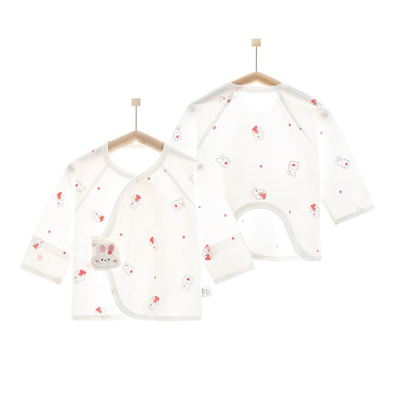 Newborn summer half-back boneless cotton monk suit summer air-conditioned suit newborn baby pajamas baby clothes wholesale