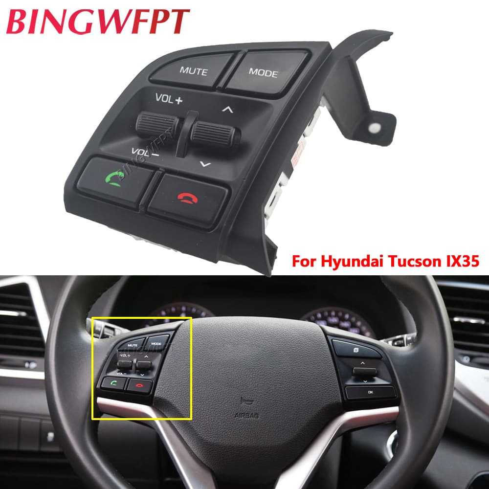 96710d35004x Multi-function Steering Wheel Button For Modern Tucson Volume Bluetooth Phone