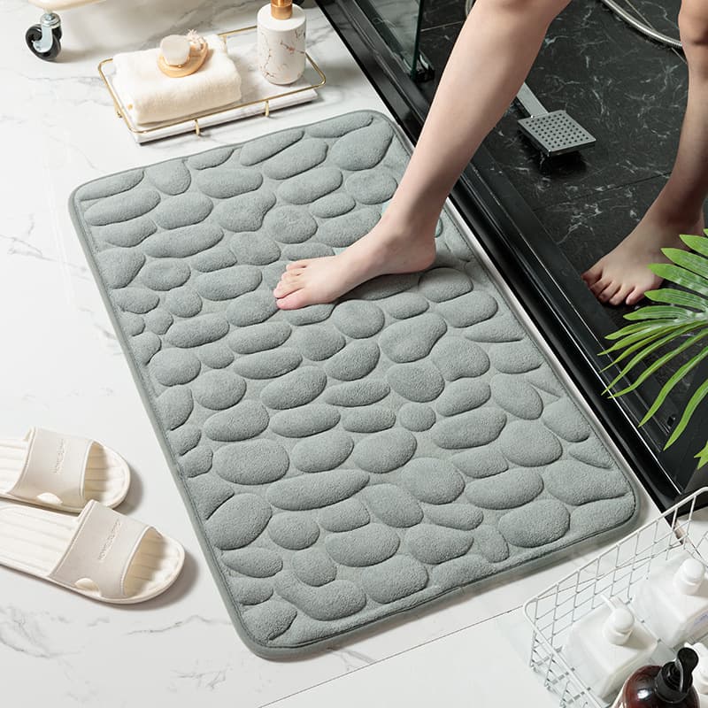 Bathroom Floor Mat, Water-Absorbent Quick-Dry Non-Slip Door Mat for Bathroom Entrance, Bedroom Carpet, Entry Mat, Restroom