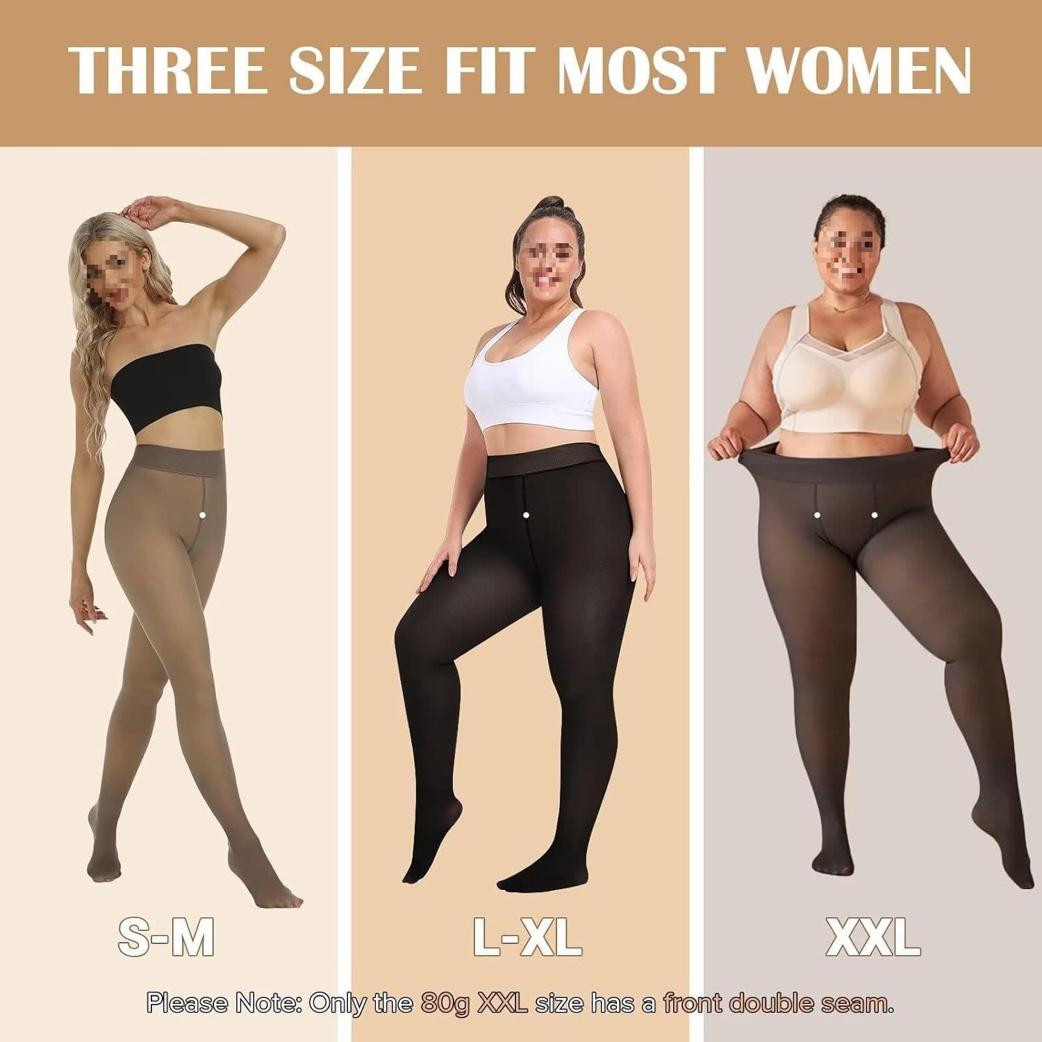 2025 New Women's Leg Magic Plus Size Heart Polka Dot Black Transparent Skin Series Lamb Fetal Fleece Thick Base Pants