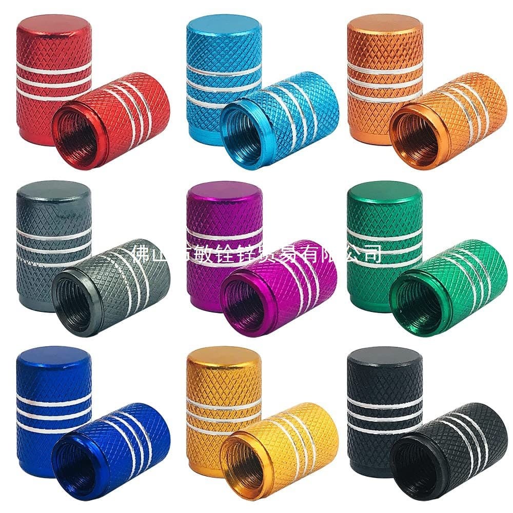 Colorful car tire aluminum alloy color valve caps car metal valve caps valve caps
