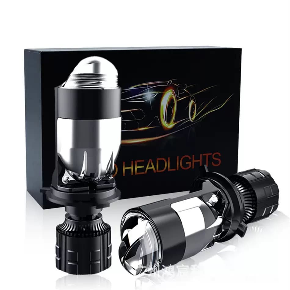 New Cross-Border A82 Dual-Lens LED Car Headlight H4 High-Power Focused Projector Modified Motorcycle Light