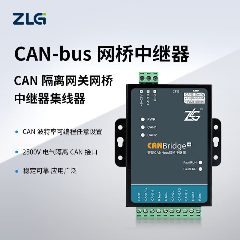 ZLG Zhiyuan Electronics CAN Isolation Gateway Bridge Repeater Hub CANBridge+ Module