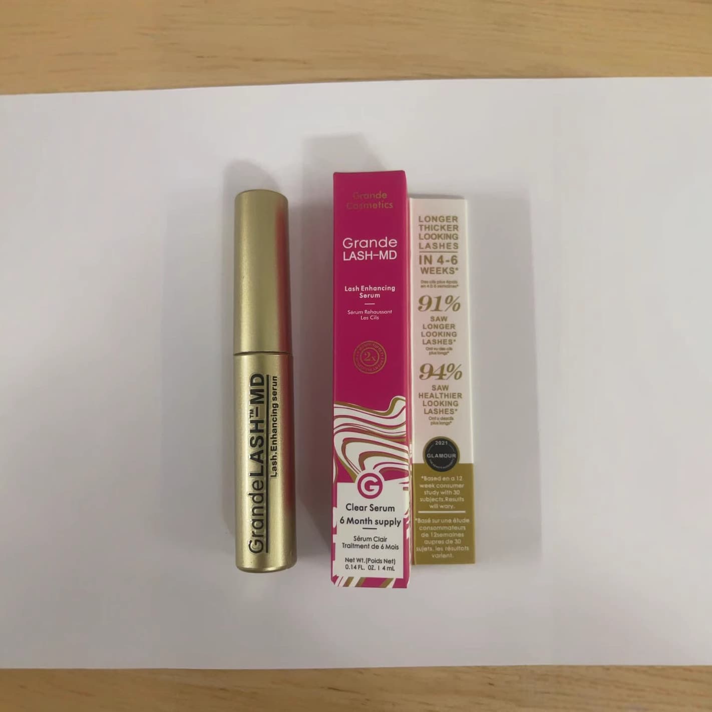 In Stock Cross-Border Hot Product Grande Lash Serum New Cross-Border Best-Selling Yellow High-Dose Mascara