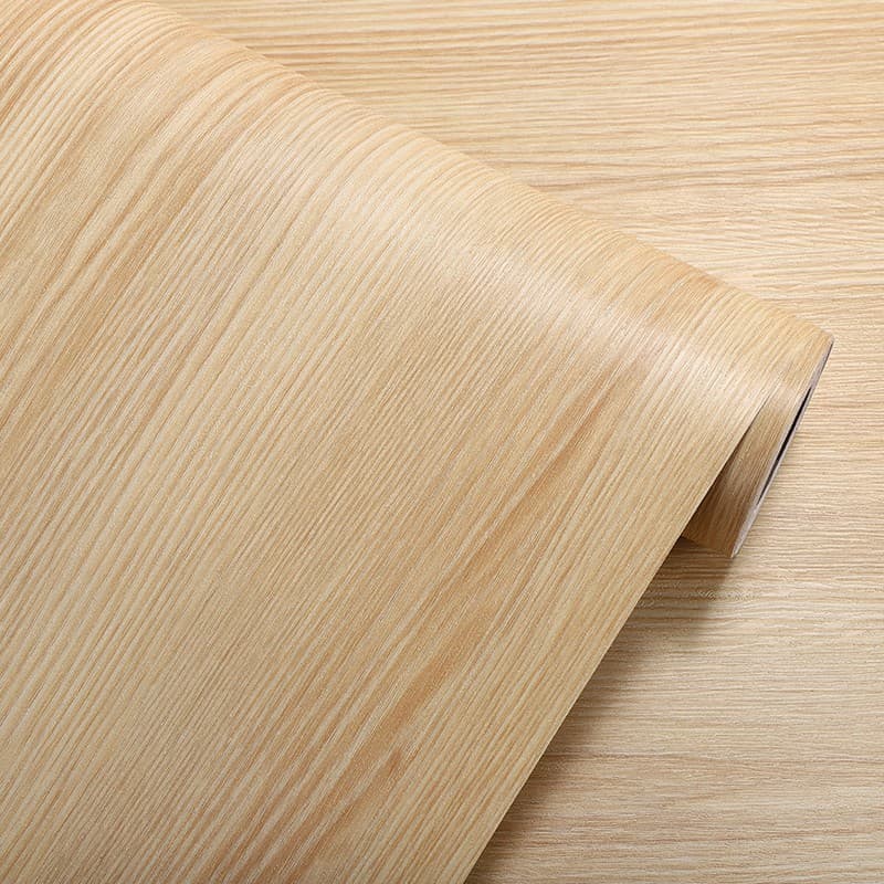Thickened Beech Cabinet Refurbished Log Wood Grain Sticker Self-Adhesive Wall Sticker Wardrobe TV Cabinet Cabinet Color Changing Solid Wood Sticker
