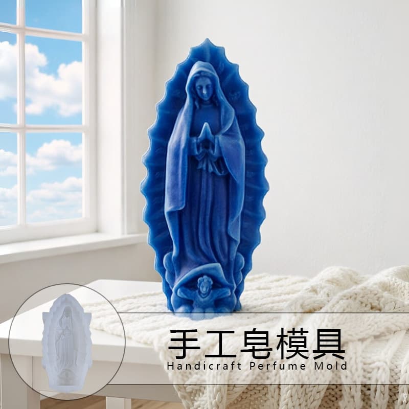 Goddess Figure Aromatherapy Candle Silicone Mold Handmade Aromatherapy Candle Decoration Large and Small Praying Woman Statue Mold