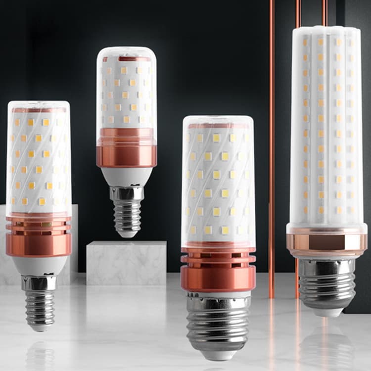 Ultra-bright LED bulb corn energy-saving lamp E27 E14 screw base 12W household living room bedroom warm white cool white color changing