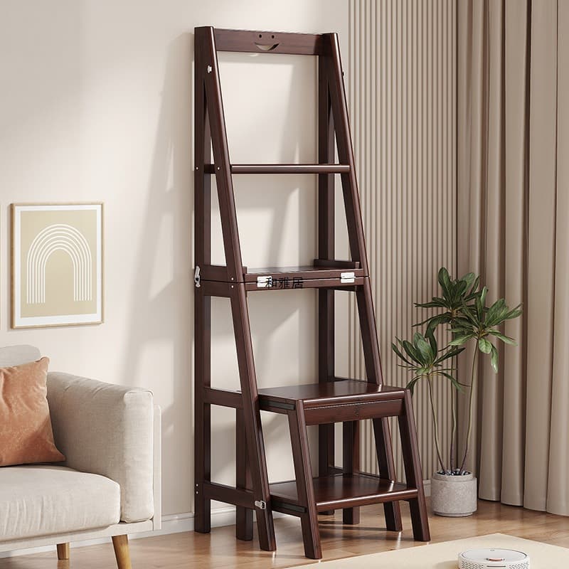 Multi-function Ladder Household Folding Telescopic Stool Dual-Purpose Thickened A-Frame Ladder Indoor 3-4 Step Climbing Ladder