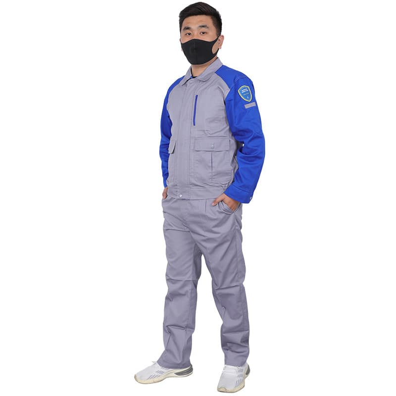Junyu JY-W101 Anti-Static Workwear Poly-Cotton Wear-Resistant Anti-Pilling Factory Clothes Fashion Work Uniforms Spring Autumn Uniforms