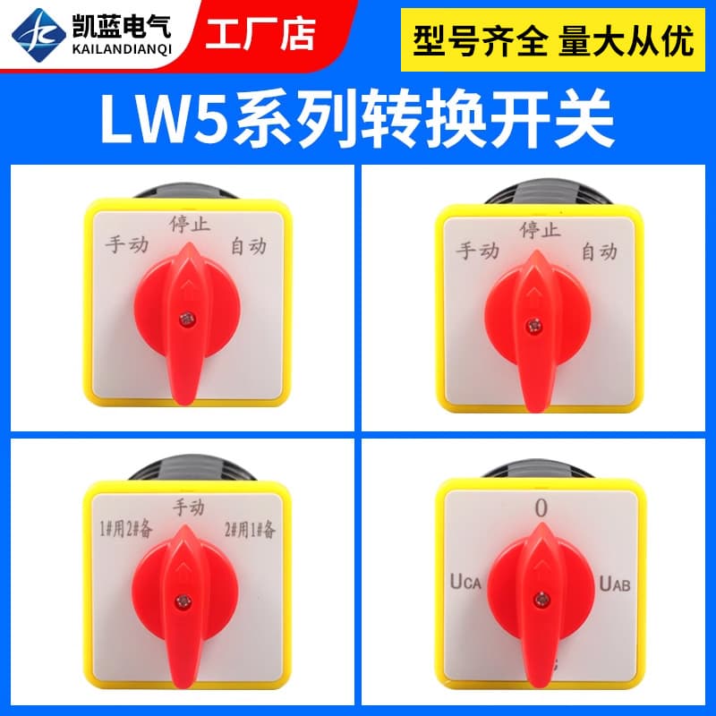 Universal Conversion Switch LW5D-16/3 F3055 3-Node 16/2 Cutoff Switch YH3/3 Rotating Combination Switch Home Decor (Hardware)