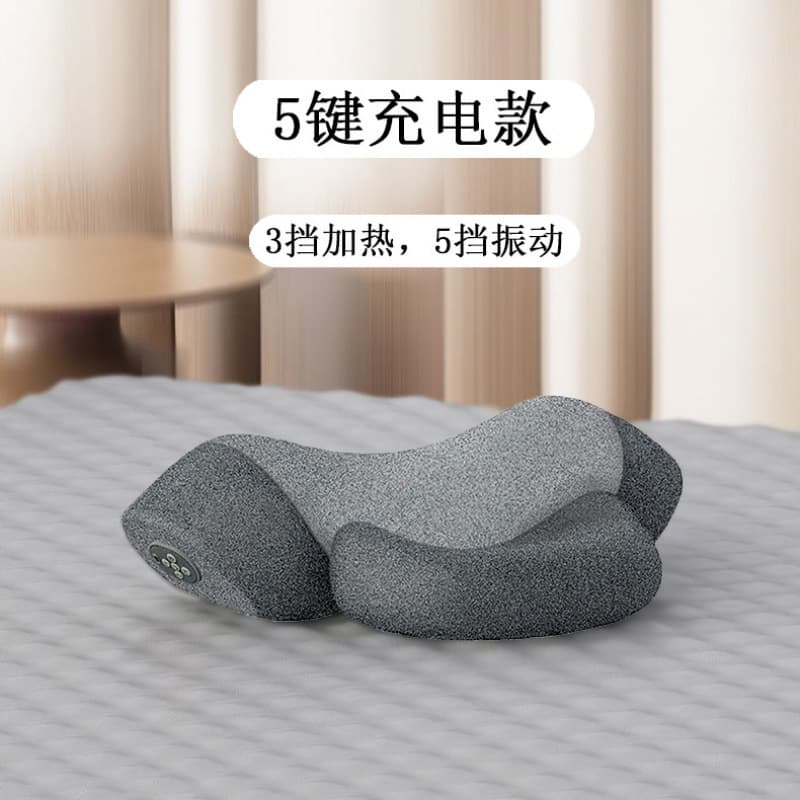 Cross-border CE certified neck massage pillow, sleep aid massage chair, special for sleep, vibration heating neck and lumbar spine