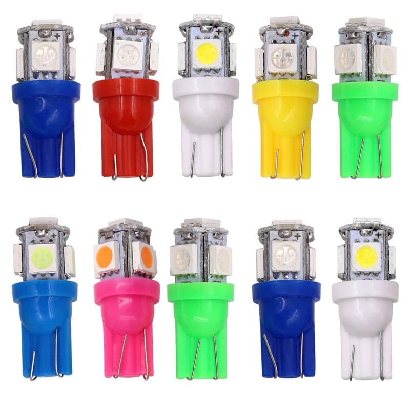 Car light bulb T10 5050 5smd 5W5 width light license plate light motorcycle steering LED 12V car light