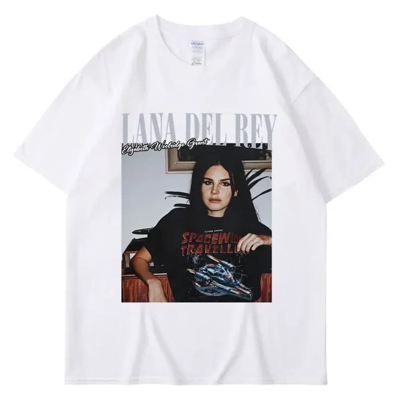 New Lana Del Rey Graphic Print T-Shirt Men Women Hip Hop Vin