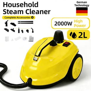 Steam Cleaner 2000W Portable Household (Yellow)