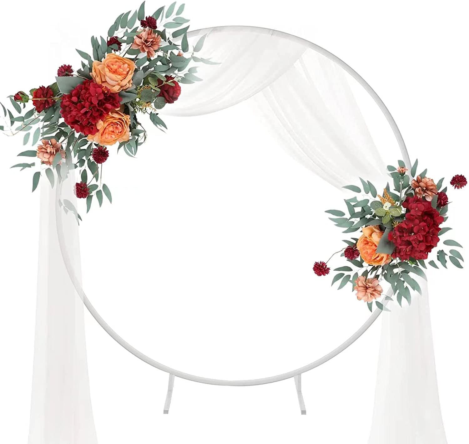 New wedding props wrought iron ring arch outdoor lawn wedding round flower stand arch birthday party balloons