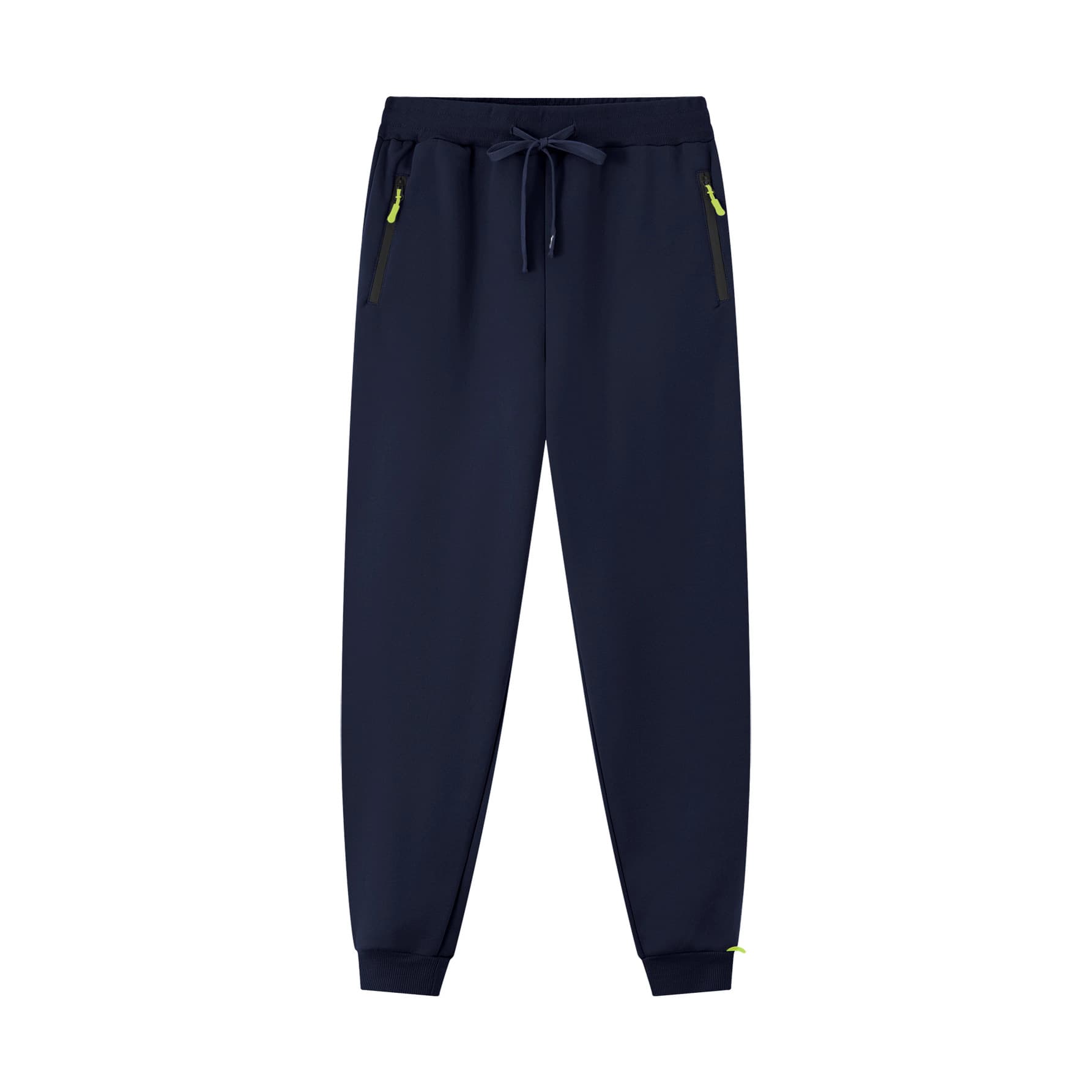 Cross-border 2025 autumn/winter new style unisex sports casual sweatpants versatile fashion trendy fleece-lined tapered-leg long pants.