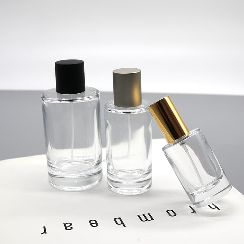 Glass perfume bottle sub-bottle 30ml spray bottle 50ml bayonet cylindrical bottle cosmetic empty bottle small capacity