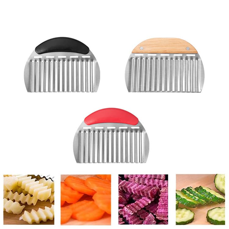 Wolf Tooth Potato Cutter Stainless Steel Wave Knife Home Kitchen Wave Vegetable Cutter Multifunctional Commercial Potato Knife