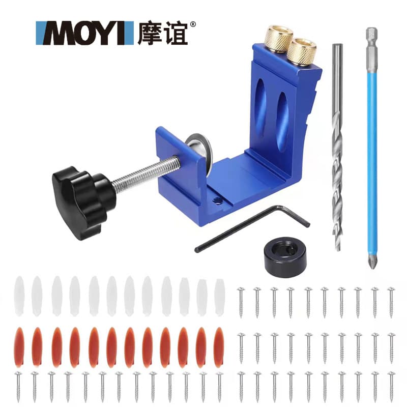 Inclined Hole Opener, Woodworking Inclined Hole Locator, Drilling Tool for Wood Panel Assembly, Inclined Hole Furniture Installation Tool