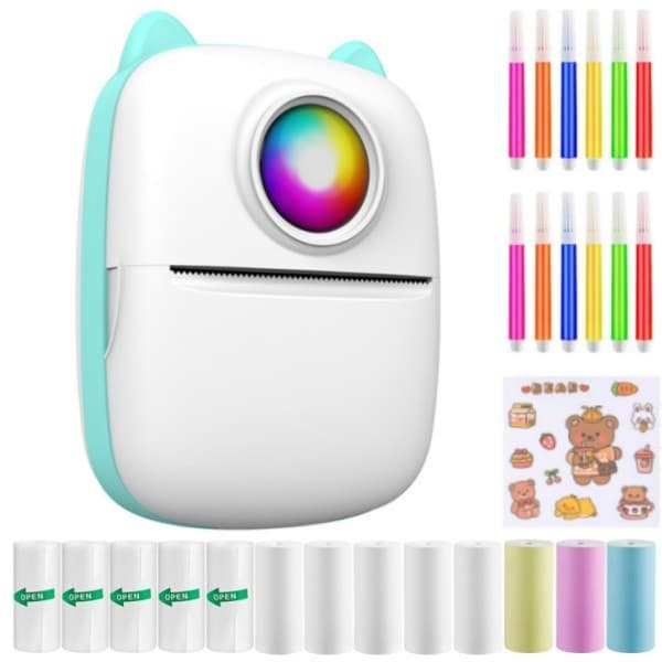 Cross-border mini label thermal printer mobile phone photo small portable pocket student dedicated wrong question printer