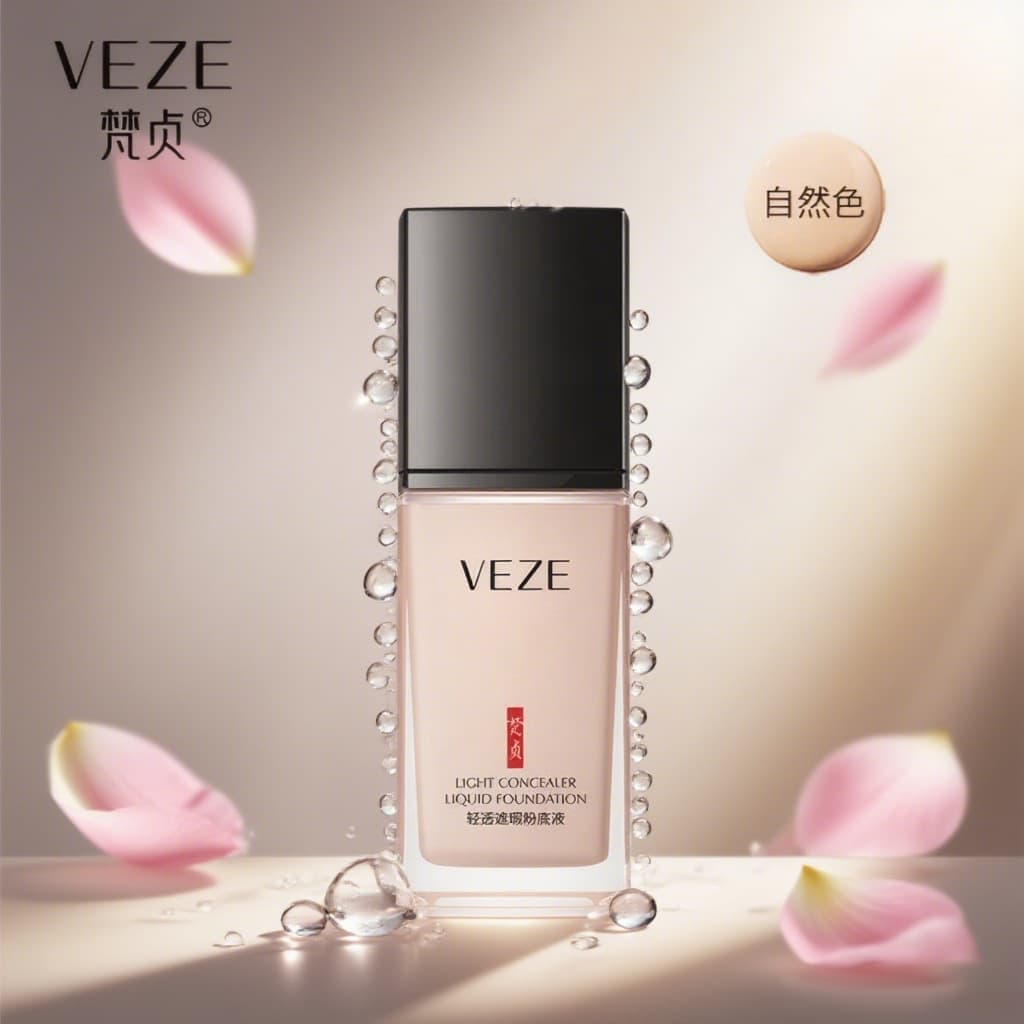 Fanzhen light concealer liquid foundation brightens skin tone, repairs skin, refreshes, breathable, moisturizing and isolates women's foundation wholesale