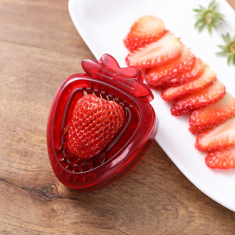 Strawberry Slicer Tool, Kitchen Baking Strawberry Slicer, Cake Fruit Platter Strawberry Dicing Knife