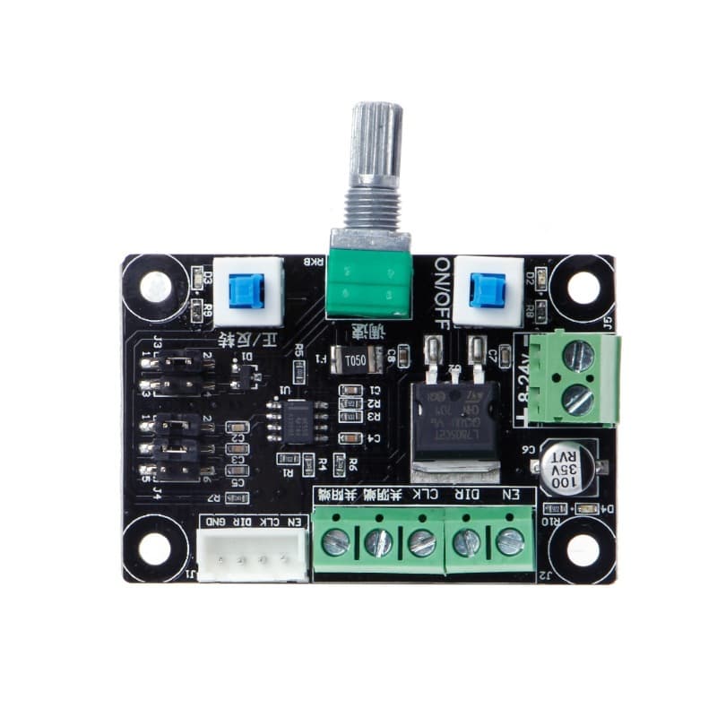 Stepper Motor Drive Simple Controller for Speed Adjustment, Forward/Reverse Control, PWM Signal Generator 12-24V Module