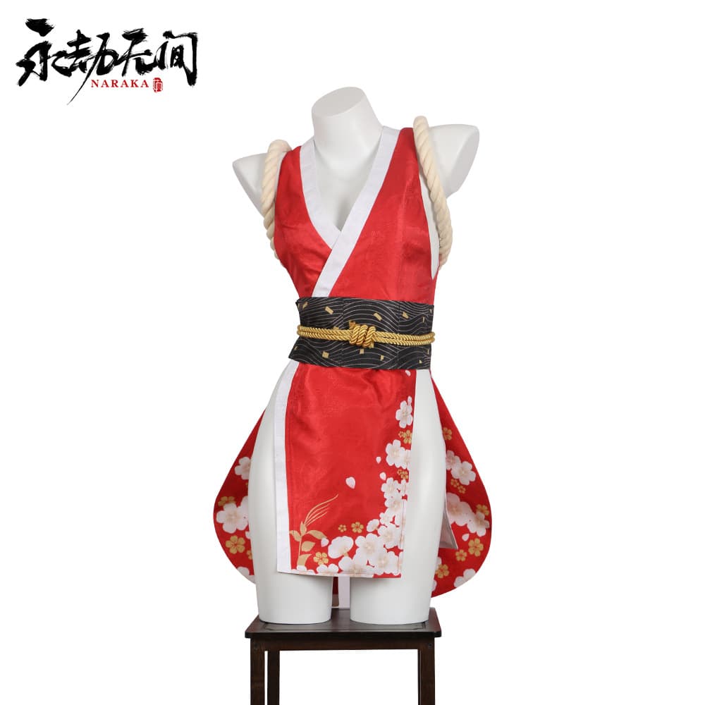 Mortal Kombat Mai Shiranui Cosplay Costume King of Fighters Fatal Fury Collaboration Cosplay Outfit Anime Costume