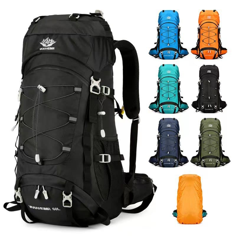 Outdoor Sports Hiking Backpack 60L Large Capacity 2025 Fall New Backpack for Hiking Camping Travel